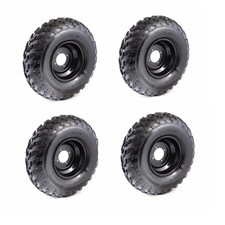4 Pack 23x7-10 Tire Rim 4 Lug Wheel 23x7x10 Turf Tractor Lawn Mower Buggy Taotao