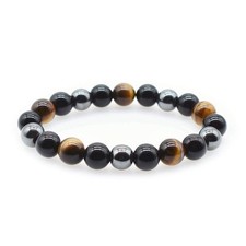 Triple Protection Bracelet For Protection Bring Luck And Prosperity Hematite Bla