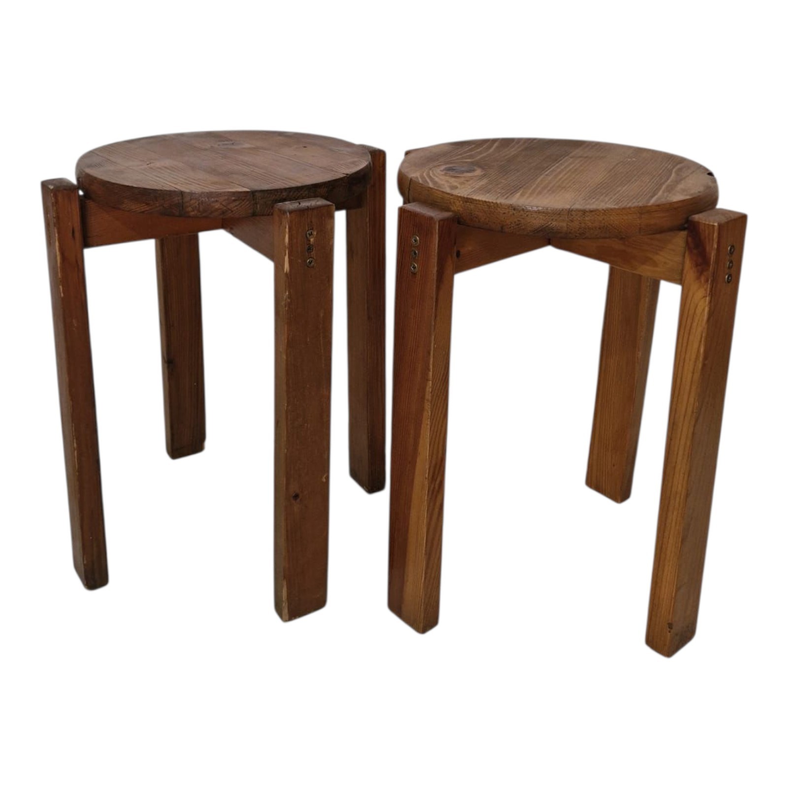 Vintage Wood Column Pedestal Plant Stand Table 18 Inches Tall Home Decor