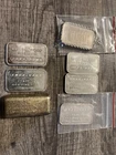 Engelhard Credit Suisse 6 x 1 oz Silver Bars 999 Fine Bar Shape Total 6 oz