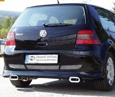 FOX Duplex Sportauspuff VW Golf 4  Bj. 97-03 je 1x135x80mm schräg mit Absorber