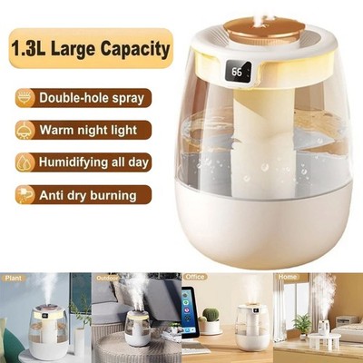 1.3L Humidifiers for Bedroom Large Room Office Cool Mist Air Humidifier Indoor