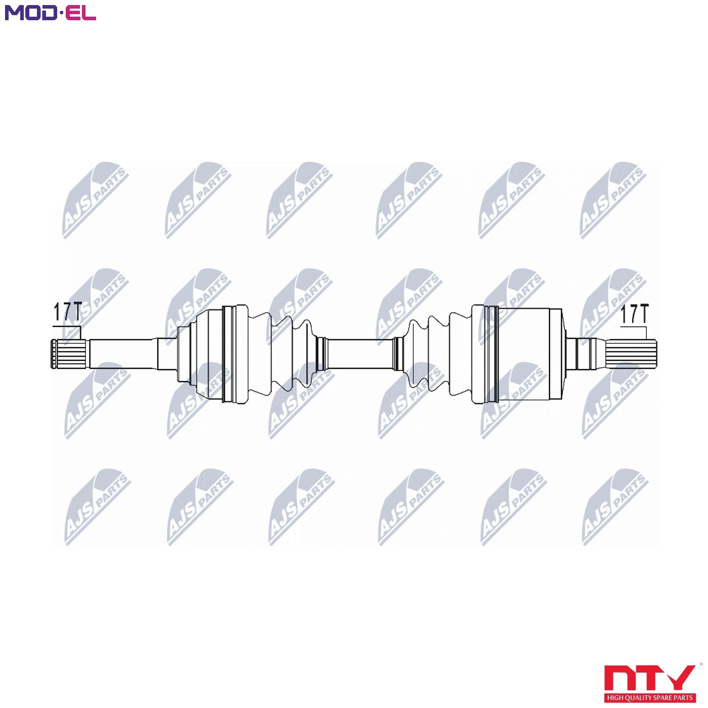 Driveshaft Front Axle Left Manual Transmission NPW-PL-129 NTY for OPEL - Image 6