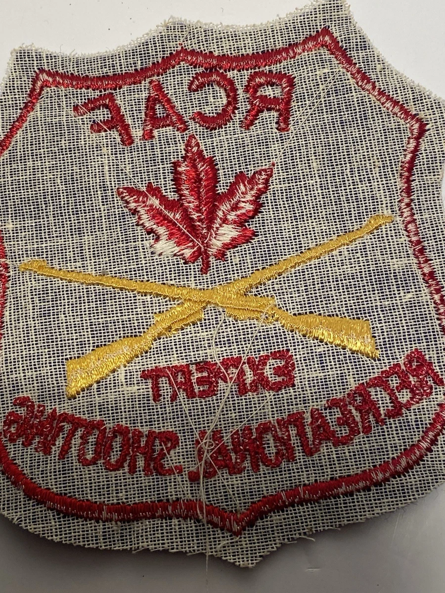 vintage lot RCAF sporting cloth patches lot of 6 great graphics dating from 1950