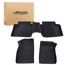 Black Floor Mats Liner For Chevrolet Impala 2014-2020 Waterproof Tpe Rubber