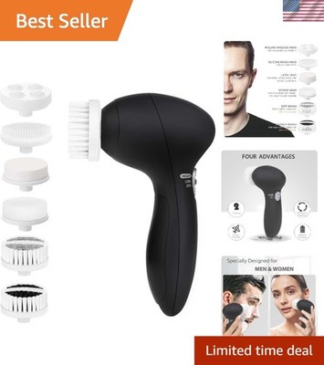 Recharge Your Skincare Routine: 6-in-1 Electric Facial Cleansing Brush Set