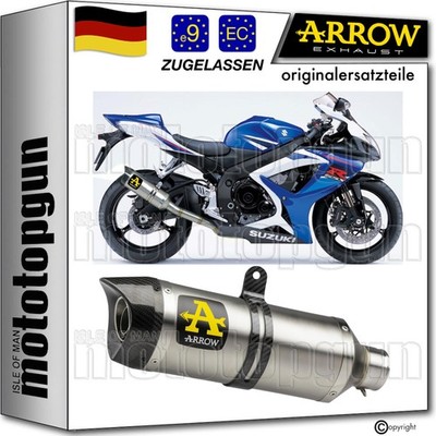 ARROW AUSPUFF ZUGELASSEN THUNDER ALUMINIUM C SUZUKI GSX-R 600 IE 2008 08 2009 09
