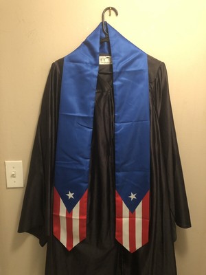 Graduation Stole Sash Puerto Rico Puerto Rican Country Flag Ebay