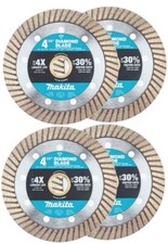 (4 Pc) Makita 4-1/2 Inch General Purpose Diamond Blades Angle Grinder Universal