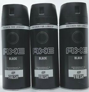 Menge 3 Axt Schwarz Deodorant Body Spray Fur Manner 150ml 5 07oz Pro Ebay