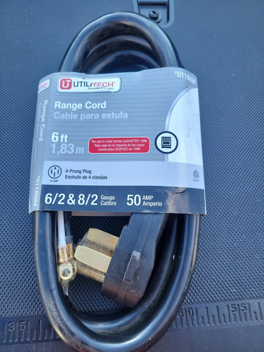 yoko rin  Utilitech Appliance Power Cord 6-ft 50-Amp 4-Prong Black