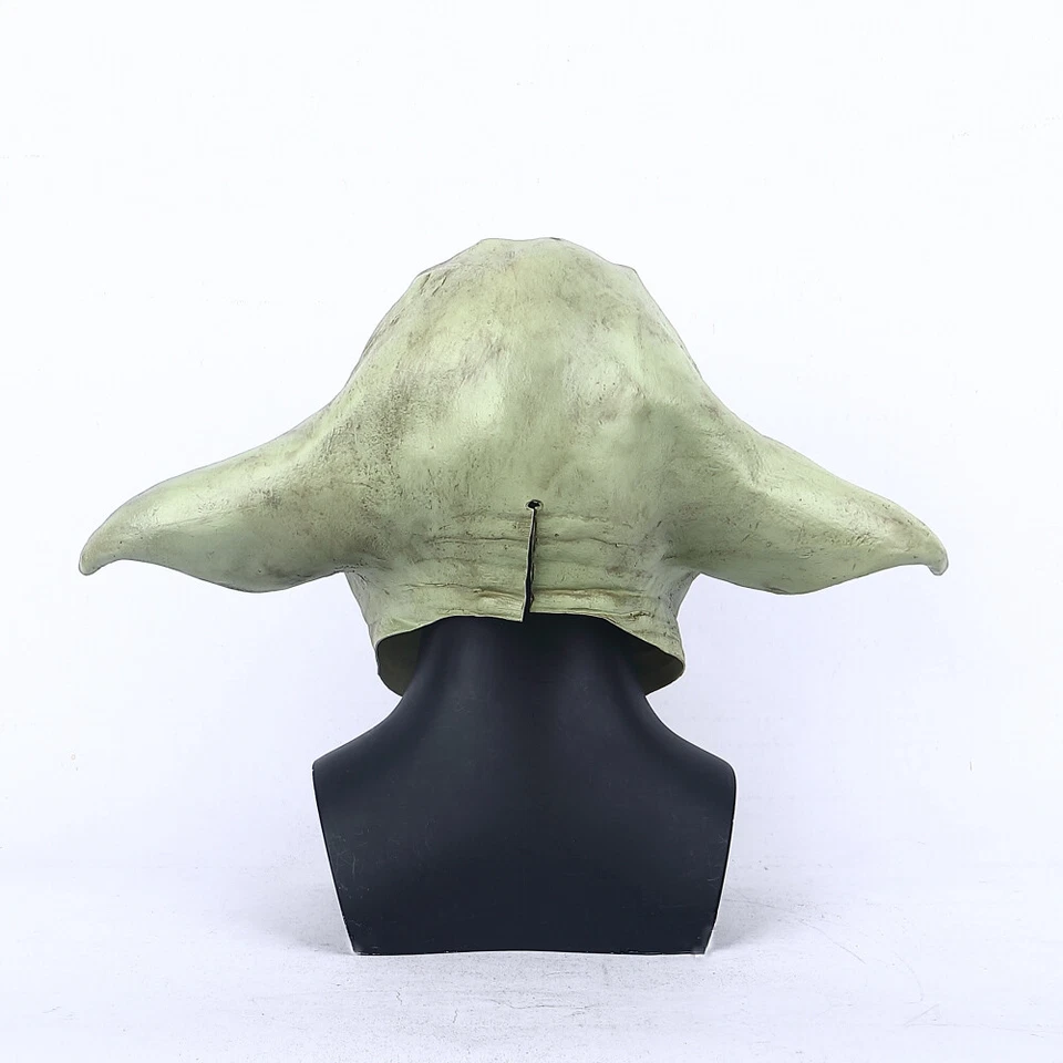 Cosplay The Mandalorian Master Yoda Mask Star Wars Fancy Dress Mask Props Latex - Image 3 of 4