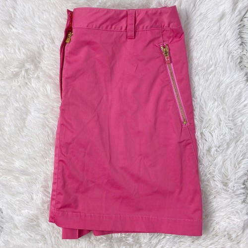 Liz Claiborne Golf Skirt Skort Women’s 6 Pink Gold Zip Pockets - Picture 3 of 6