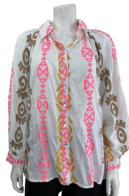 Bianca Paris natur weiß  Ethno Boho Style Hängerchen Tunika Bluse Stickerei