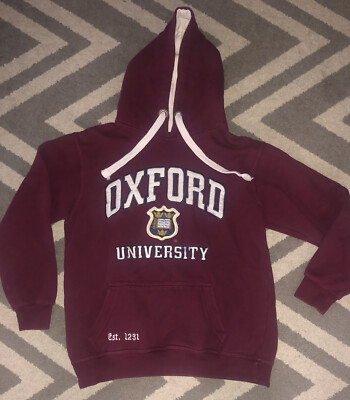 OXFORD UNIVERSITY Hoodie Sweatshirt Official College Store Embroidered Size  S