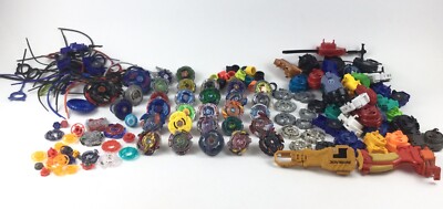 Large Lot of Beyblade Metal Fusion Evolution Launchers Parts Extras