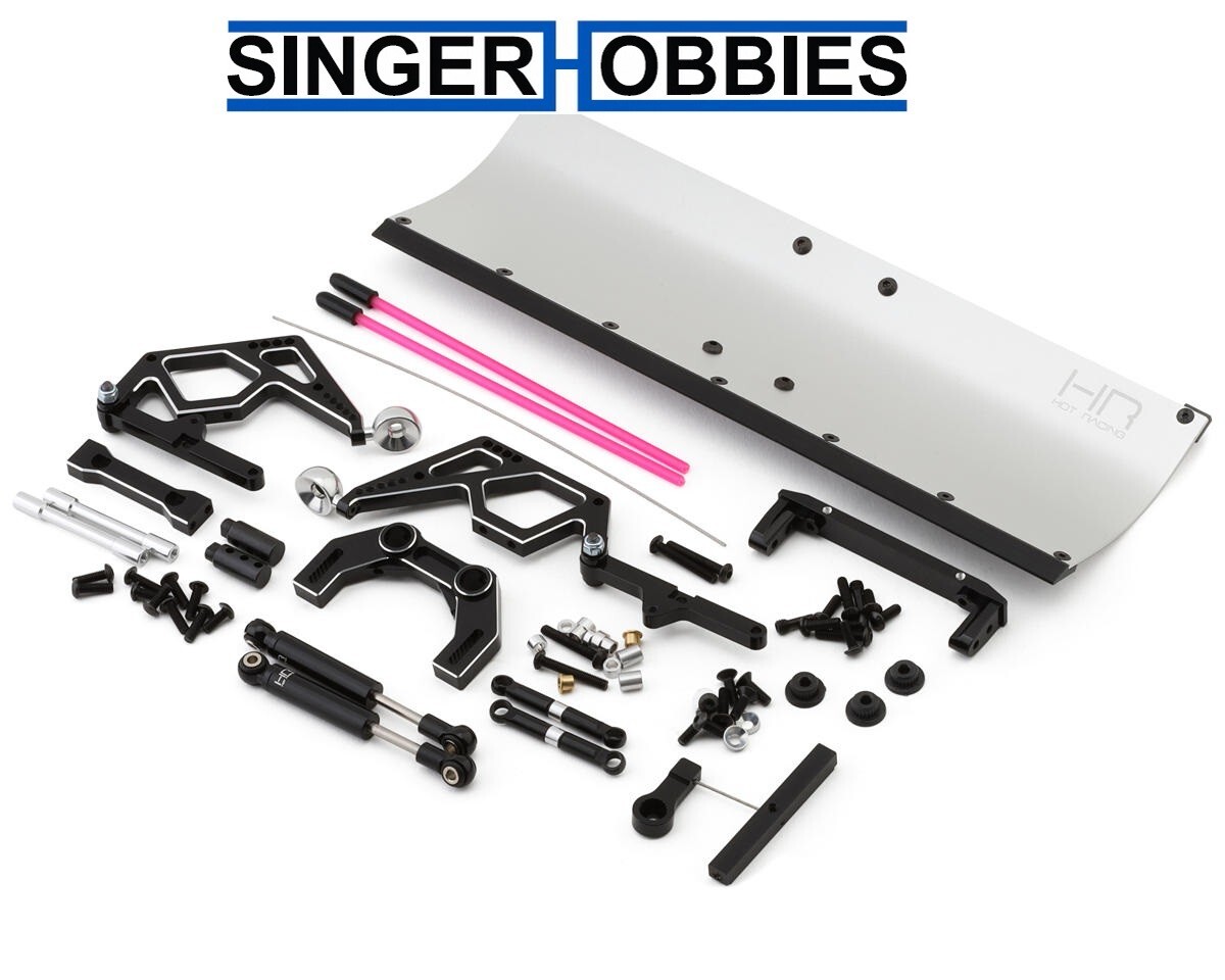 HOT RACING TRXF1213P08 Aluminum Snow Plow Set for Traxxas TRX-4 HH