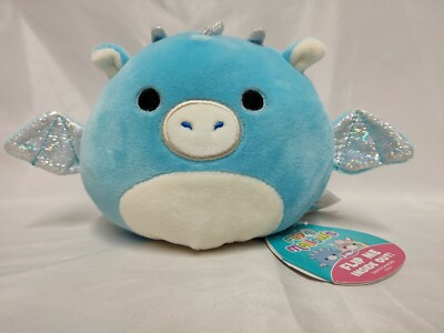 Squishmallows Flip A Mallow 5'' Devin Drache in Esmeralda Einhorn & Gratis Geschenk