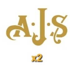 Compatible with AJS motorcycles decal sticker tank classic motorcycle X2
