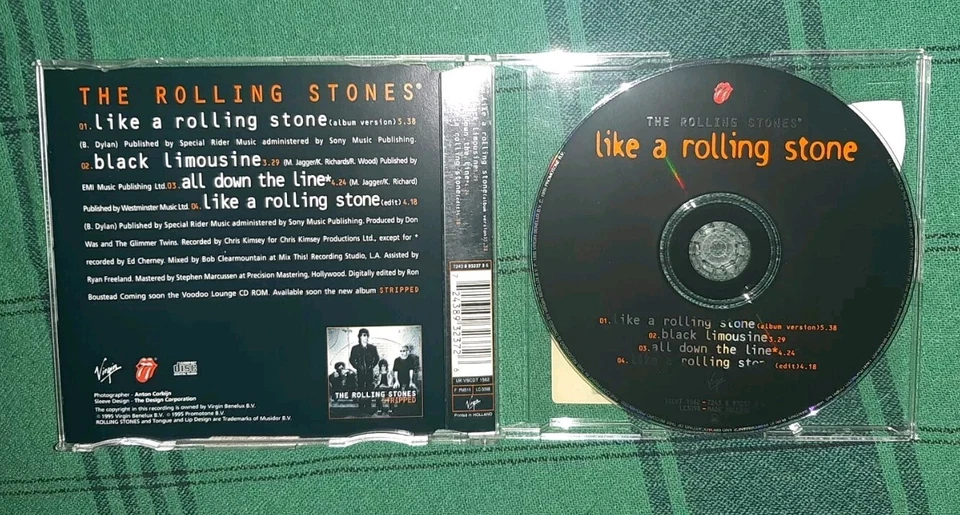 CD _ THE ROLLING STONES _ like a rolling Stone/black Limousine/all down.. DYLAN! - Bild 4 von 4