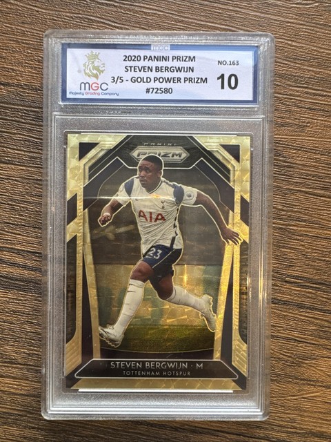 2020 Panini Prizm Steven Bergwijn Spurs Gold Power /5 Ssp Rare MGC 10 Gem Mint