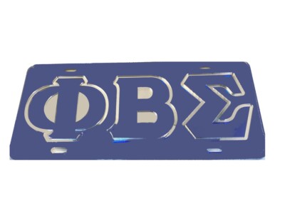 Phi Beta Sigma Fraternity License Plate-Blue-New!