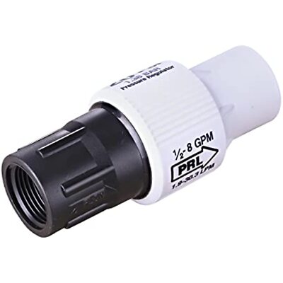 Raindrip 45100UB X 3/4 in. FPT, 20 PSI Pressure Regulator, Blackwhite