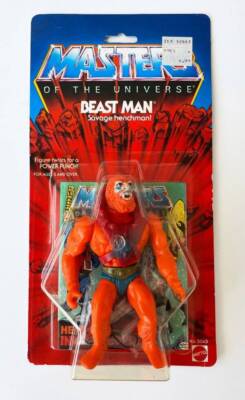 Masters Of The Universe Beast Man Series 2 MOC 12 Back MOTU 1983 Mattel