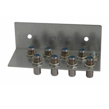 Erdungswinkel für 8 HF Kabel, Erdungsblock, Blitzschutz, für Sat,Kabel,DVB-T2