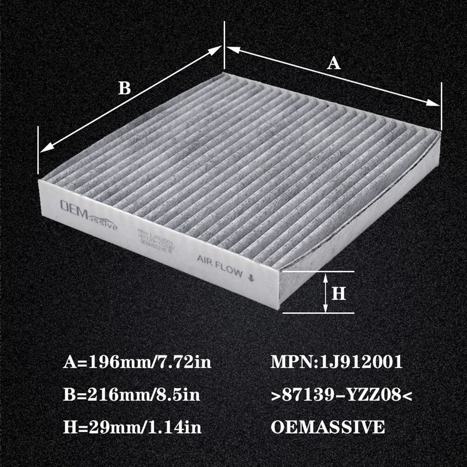 Car Pollen Cabin Filter 87139-YZZ08 For RAV4 Prius Corolla Subaru Outback. - Image 4 of 4