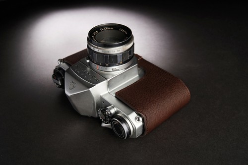 Funda protectora de cuero genuino con media cámara para cámara fotográfica Pentax SV S3 S2 - Imagen 22 de 22