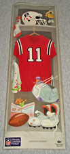 Vintage 1980's RUSS Laminated NFL Locker Poster ~ 18.5" x 6.25" ~ N.E. Patriots