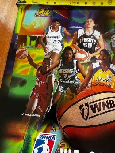 1977 WNBA Inaugural Season Poster 18" x 26 Rebecca Lobo, Lisa Leslie We Got Next - Picture 6 of 8