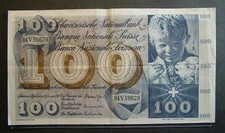 1972 Switzerland 100 Francs