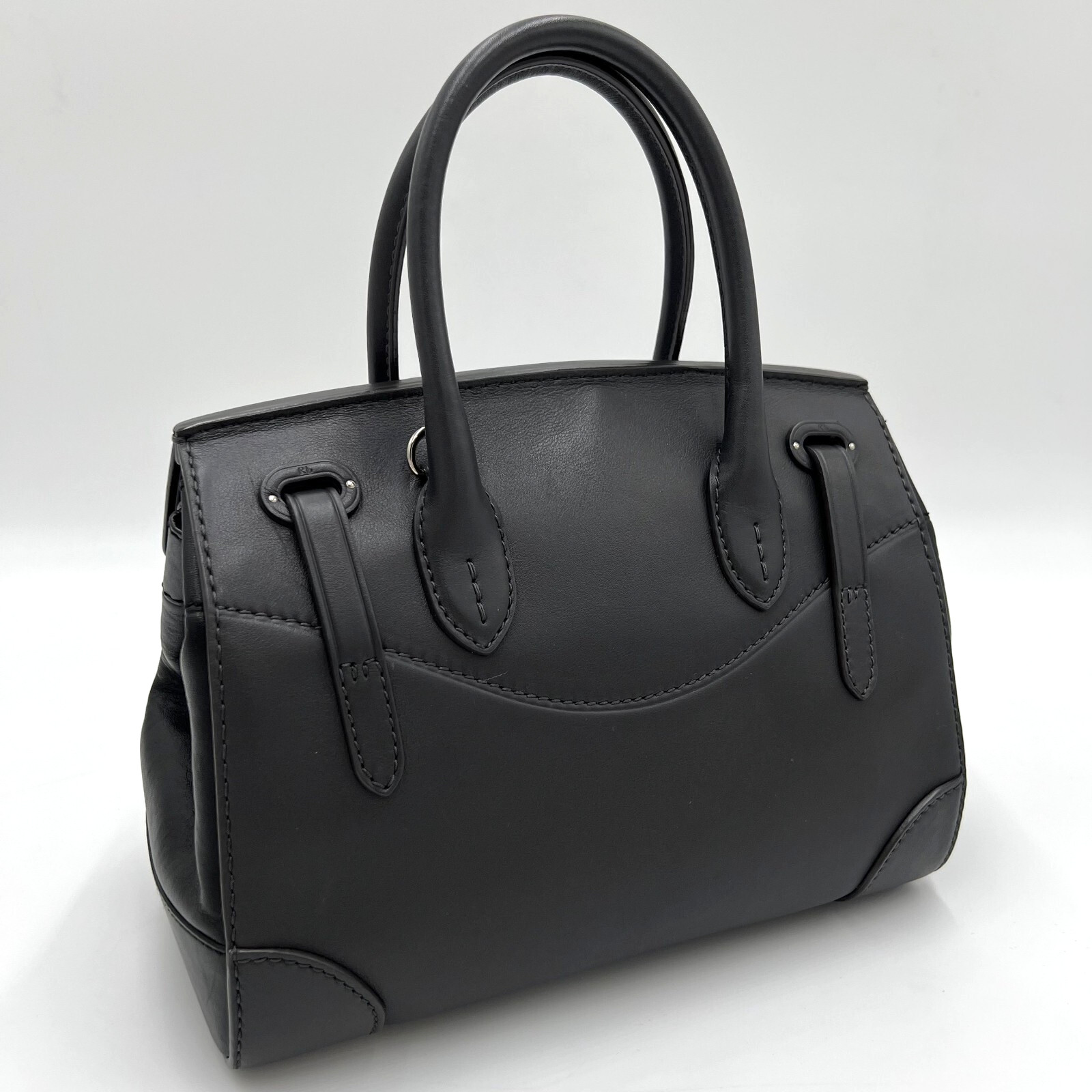 Ralph Lauren Ricky Soft Leather Handbag Shoulder Bag 2way Japan Exclusive USED image 6