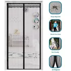 Magnetic Screen Door Retractable Mesh Net Pet Patio Hands Free Mosquito Magic