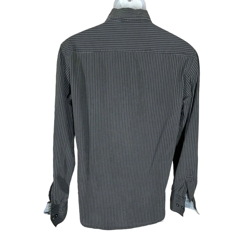 Marciano & Guess Co Striped Long Sleeve Button Down Shirt Men’s Size Small - Image 2 of 4