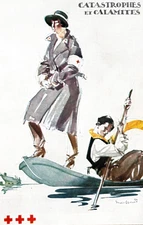 WWI Red Cross Propaganda Art Postcard