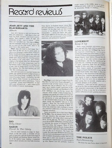Hit Parader Magazine December 1983 Priest, Rainbow, Heart, Motley Crue, Maiden - Picture 8 of 17