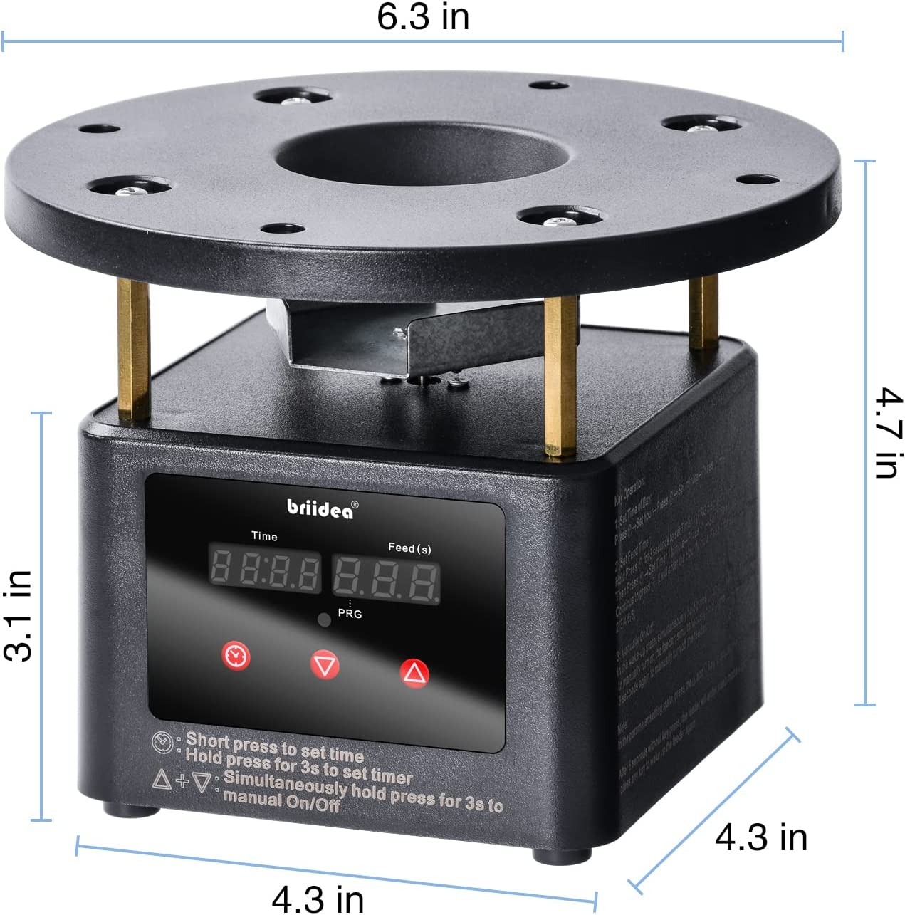 AllInOne Deer Feeder Motor and Timer Kit Metal Spin Plate Adjustable
