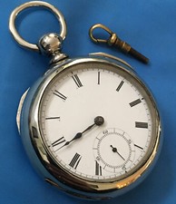 1880 Antique Waltham Broadway 18s Silveroid 163g Pocket Watch Runs