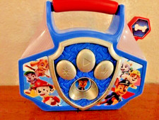 Paw Patrol Toy Mini Boom Box with Built-in Music, Flashing Lights Sound