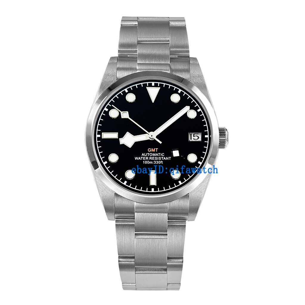 39mm 36mm Sterile Sapphire white black blue NH34 GMT Movement Mens 
