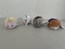Disney Tsum Tsum Frozen Mini 3.5" Beanie Bag Plush Lot Of 4