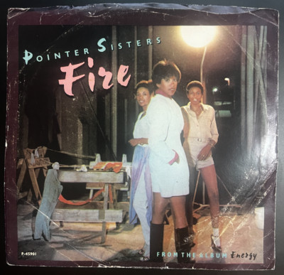 USED SLEEVE ONLY - POINTER SISTERS FIRE - Planet (1978) (No 45 record included)