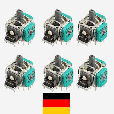 6 Stück Analog Stick Joystick Ersatz für XBox One PS4 Dualshock 4 Controller FU8