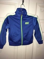 Vintage Nike Blue Full Zip Athletic Sport Track Jacket Toddler 2T Warm