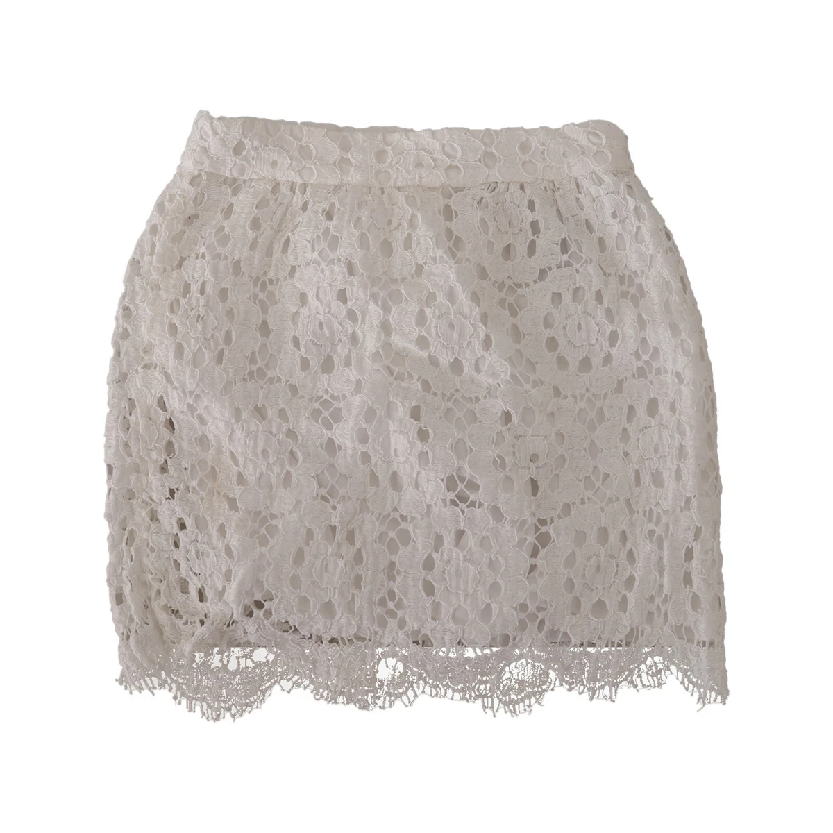 White lace skirt outlet tight