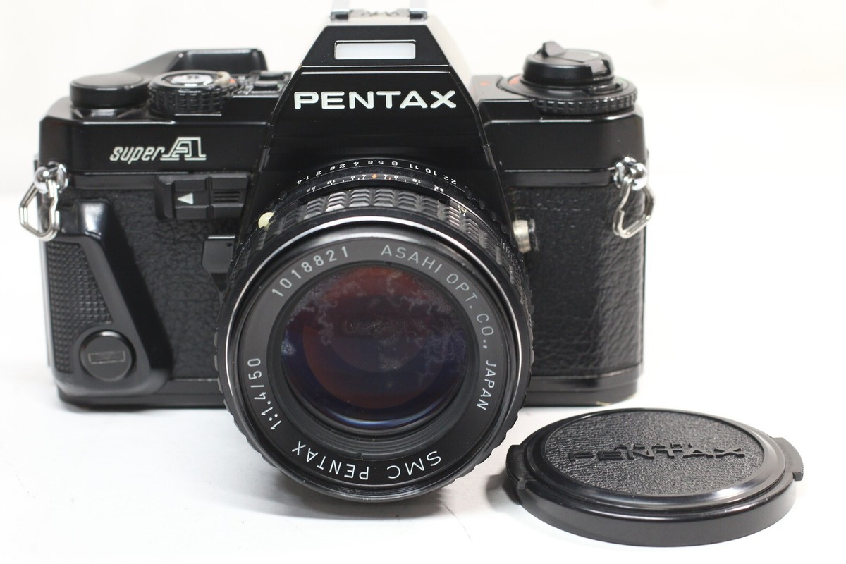 Pentax Super A 35mm Film Camera + SMC Pentax 50mm F/1.4 Lens From