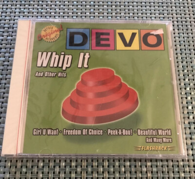 DEVO- Whip It & Other Hits CD -PROMO Flashback Records RARE Original Recordings